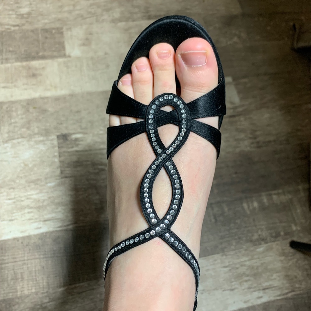 Fancy black dress shoes